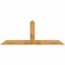 Ekena Millwork Portland Rough Sawn Timber Gable Bracket, Western Red Cedar, 84"W x 31"H x 2"D x 6"F, 9/12 Pitch GBW084X31X0206POR00RWR - alternate 1